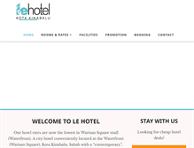 Tablet Screenshot of lehotel.com.my
